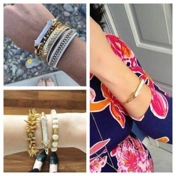 Stella & Dot Stone Rebel Cuff Bracelet - Brand New! - Picture 3 of 5